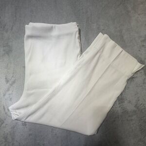 Vintage Banana Bay White Resortwear Pants High Waist Side Zip Size M 31 Waist